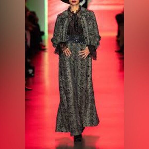 New Free People Anna Sui Serpent’s Shimmer Coat - Picture 1 of 10